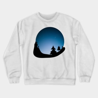 Stargazing - blue sky Crewneck Sweatshirt